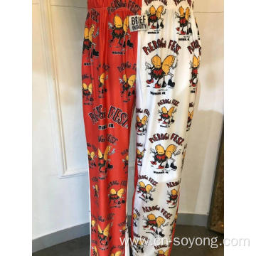 Men's Positioned Printing Leisure Pajama Bottom Pants